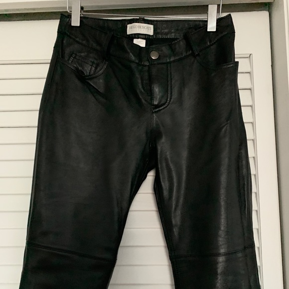 Hugo Buscati Leather Pants - Picture 1 of 11